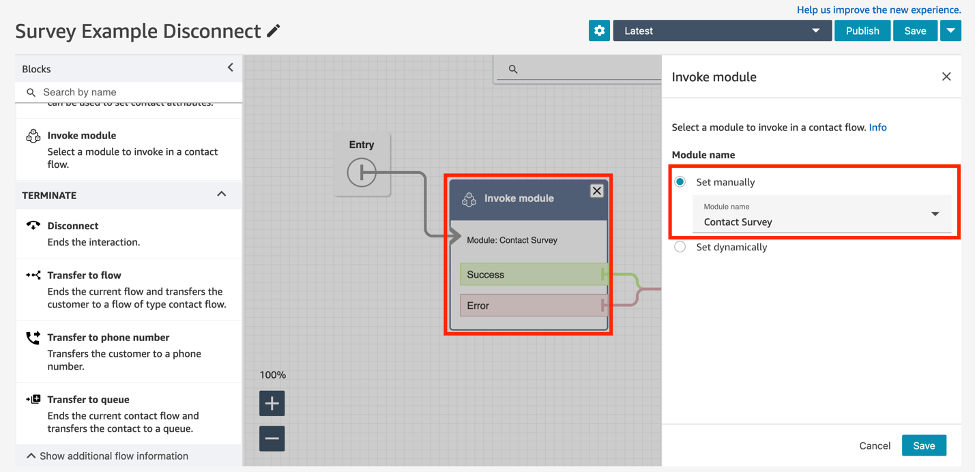 Analyse customer satisfaction results with post-contact surveys using Amazon Connect tasks.