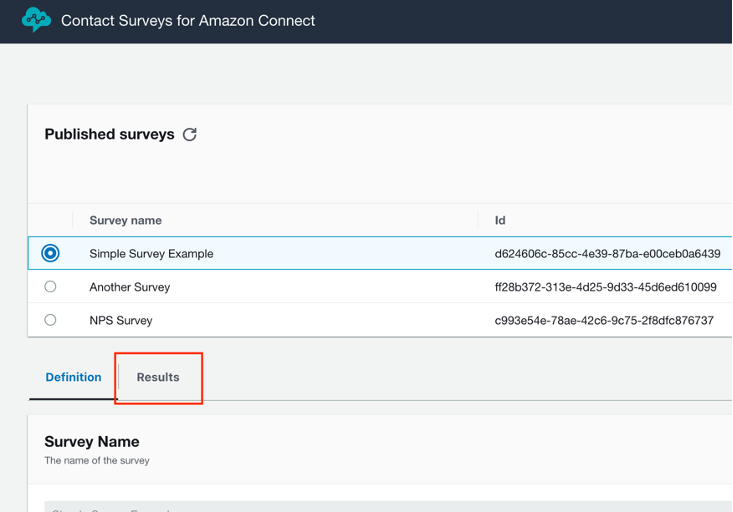 Analyse customer satisfaction results with Contact Surveys using Amazon Connect tasks 14