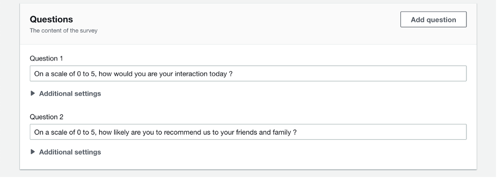 Analyse customer satisfaction results with post-contact surveys using Amazon Connect tasks