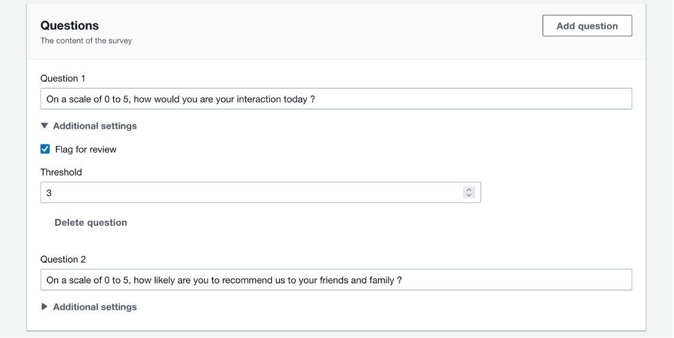 Analyse customer satisfaction scores with post-contact surveys using Amazon Connect tasks