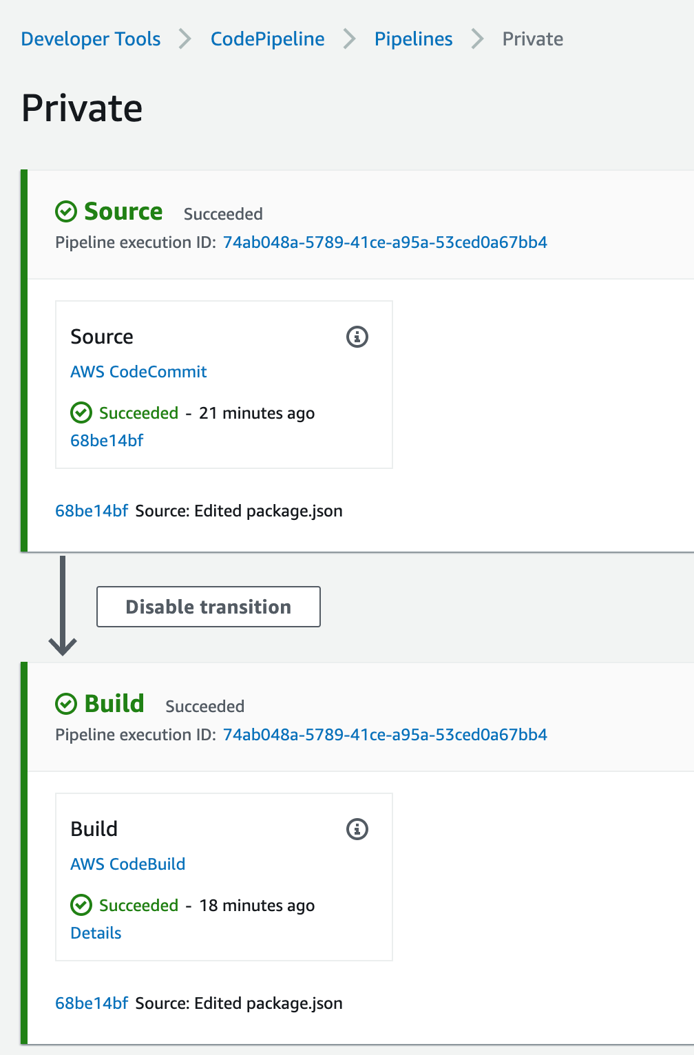 Click Resources to fix the 2 warnings and then click Add ARN on the first "Specify the ARN of the domain resource for the GetAuthorizationToken action".