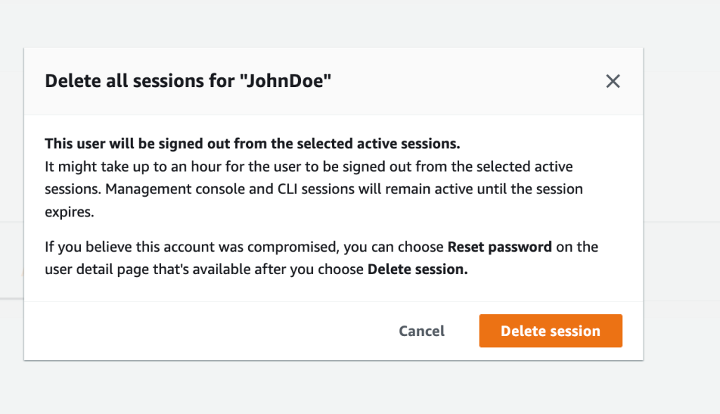 Define custom session duration and end active sessions in IAM Identity Center