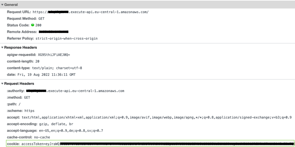 Reduce risk by implementing HttpOnly cookie authentication in Amazon API Gateway